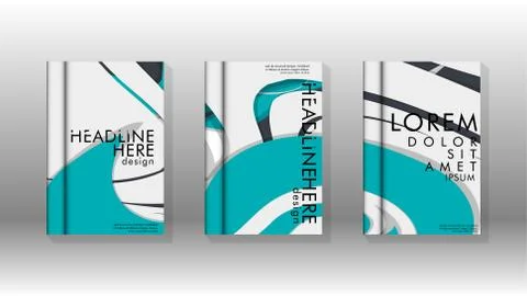 Abstract cover with liquid elements. book design concept. Futuristic business 库存插图