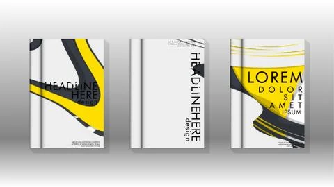 Abstract cover with liquid elements. book design concept. Futuristic business 库存插图