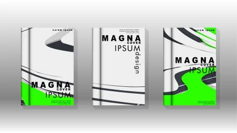 Abstract cover with liquid elements. book design concept. Futuristic business Stockillustratie