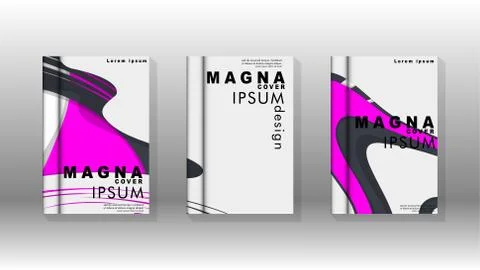 Abstract cover with liquid elements. book design concept. Futuristic business Illustrazione stock
