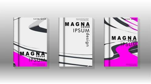 Abstract cover with liquid elements. book design concept. Futuristic business Illustrazione stock