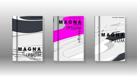Abstract cover with liquid elements. book design concept. Futuristic business 库存插图