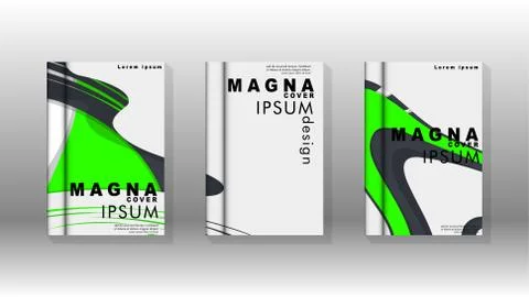 Abstract cover with liquid elements. book design concept. Futuristic business 库存插图
