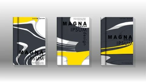 Abstract cover with liquid elements. book design concept. Futuristic business Stock Illustration