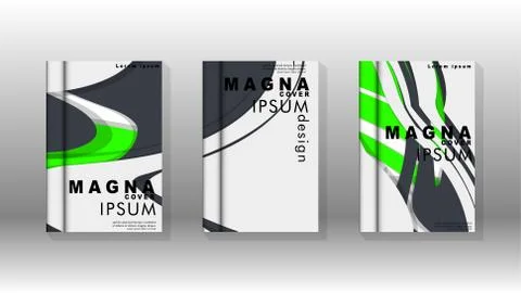 Abstract cover with liquid elements. book design concept. Futuristic business 库存插图