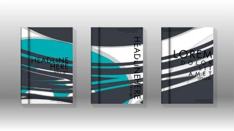 Abstract cover with liquid elements. book design concept. Futuristic business 库存插图