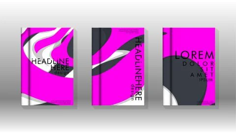 Abstract cover with liquid elements. book design concept. Futuristic business 库存插图