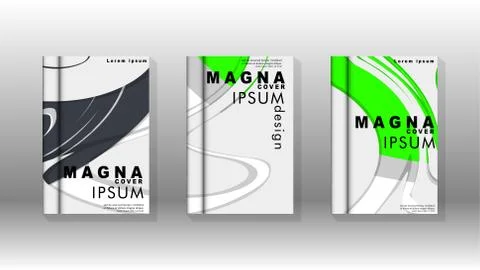 Abstract cover with liquid elements. book design concept. Futuristic business 库存插图