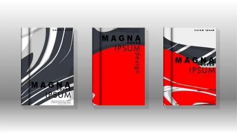 Abstract cover with liquid elements. book design concept. Futuristic business Illustrazione stock