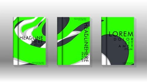 Abstract cover with liquid elements. book design concept. Futuristic business Stockillustratie