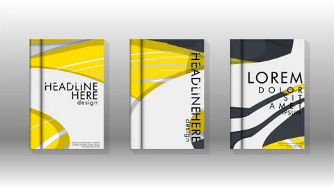 Abstract cover with liquid elements. book design concept. Futuristic business Stock Illustration