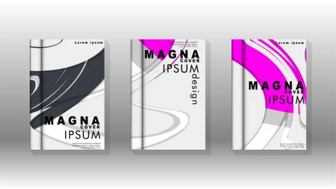 Abstract cover with liquid elements. book design concept. Futuristic business Illustrazione stock