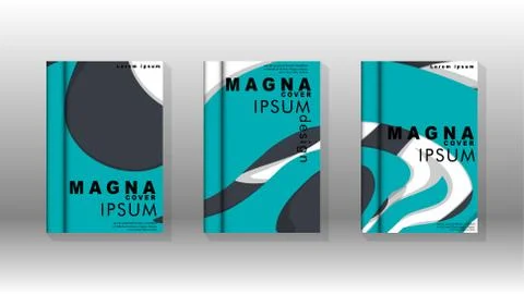 Abstract cover with liquid elements. book design concept. Futuristic business Stockillustratie