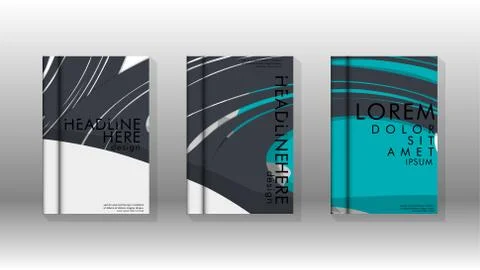 Abstract cover with liquid elements. book design concept. Futuristic business 库存插图