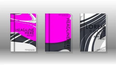 Abstract cover with liquid elements. book design concept. Futuristic business 库存插图