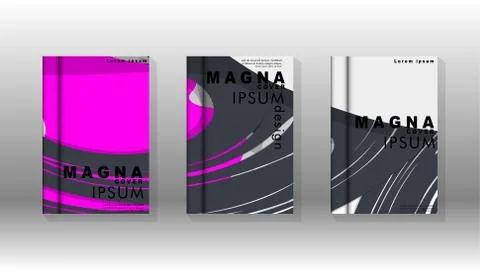 Abstract cover with liquid elements. book design concept. Futuristic business 库存插图