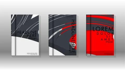 Abstract cover with liquid elements. book design concept. Futuristic business Stock Illustration