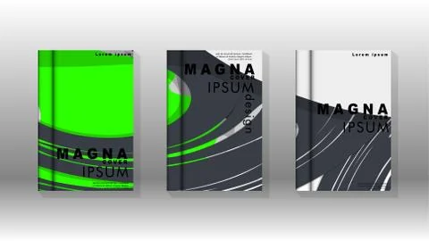 Abstract cover with liquid elements. book design concept. Futuristic business 库存插图