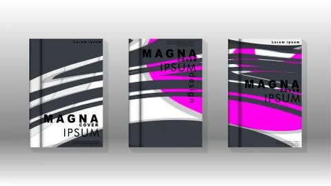 Abstract cover with liquid elements. book design concept. Futuristic business 库存插图