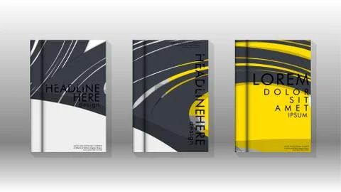 Abstract cover with liquid elements. book design concept. Futuristic business 库存插图