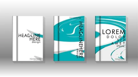 Abstract cover with liquid elements. book design concept. Futuristic business 库存插图