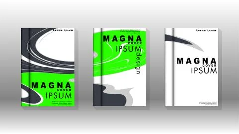 Abstract cover with liquid elements. book design concept. Futuristic business 库存插图