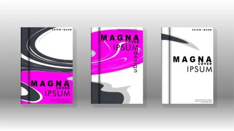 Abstract cover with liquid elements. book design concept. Futuristic business Stock Illustration