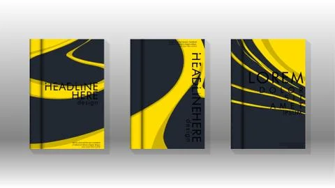 Abstract cover with liquid elements. book design concept. Futuristic business 库存插图
