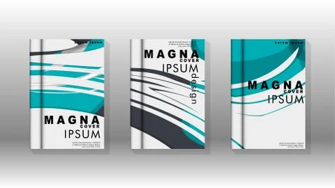 Abstract cover with liquid elements. book design concept. Futuristic business 库存插图