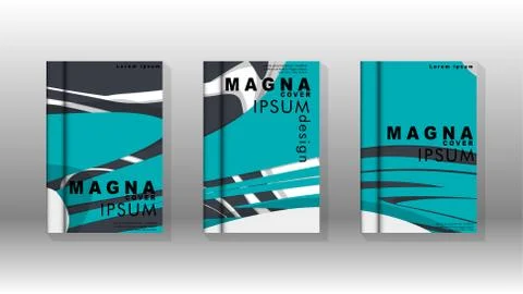 Abstract cover with liquid elements. book design concept. Futuristic business Stock Illustration