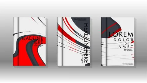 Abstract cover with liquid elements. book design concept. Futuristic business Stockillustratie