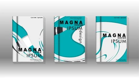 Abstract cover with liquid elements. book design concept. Futuristic business 库存插图