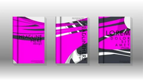 Abstract cover with liquid elements. book design concept. Futuristic business Illustrazione stock