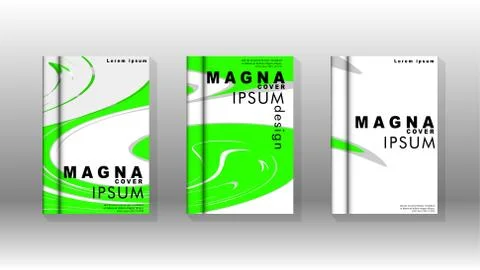 Abstract cover with liquid elements. book design concept. Futuristic business 库存插图
