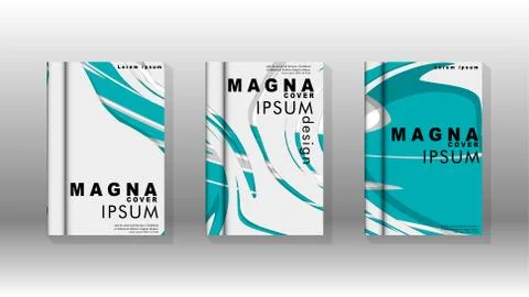 Abstract cover with liquid elements. book design concept. Futuristic business Stock Illustration