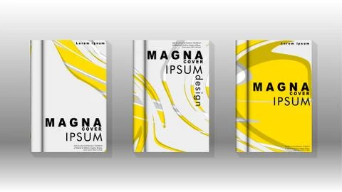 Abstract cover with liquid elements. book design concept. Futuristic business 库存插图