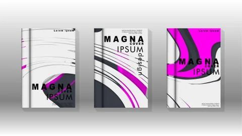 Abstract cover with liquid elements. book design concept. Futuristic business 库存插图