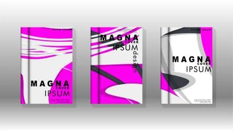 Abstract cover with liquid elements. book design concept. Futuristic business 库存插图