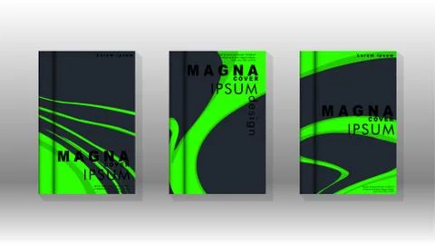 Abstract cover with liquid elements. book design concept. Futuristic business 库存插图