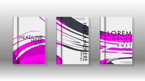 Abstract cover with liquid elements. book design concept. Futuristic business Illustrazione stock