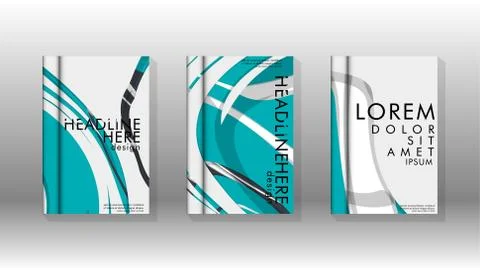 Abstract cover with liquid elements. book design concept. Futuristic business 库存插图
