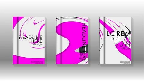 Abstract cover with liquid elements. book design concept. Futuristic business 库存插图