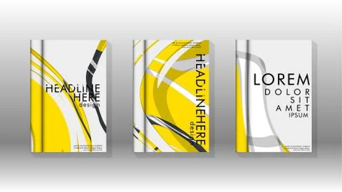 Abstract cover with liquid elements. book design concept. Futuristic business 库存插图