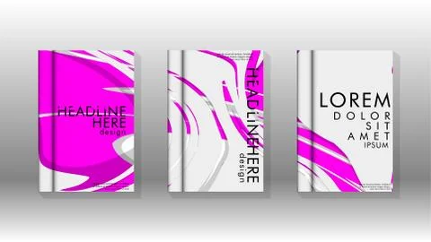 Abstract cover with liquid elements. book design concept. Futuristic business 库存插图