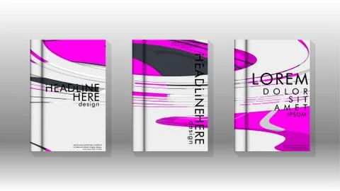 Abstract cover with liquid elements. book design concept. Futuristic business 库存插图