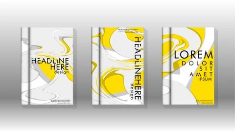 Abstract cover with liquid elements. book design concept. Futuristic business 库存插图