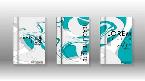 Abstract cover with liquid elements. book design concept. Futuristic business 库存插图