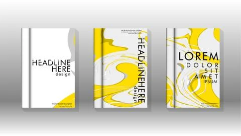Abstract cover with liquid elements. book design concept. Futuristic business Stock Illustration