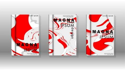 Abstract cover with liquid elements. book design concept. Futuristic business イラスト素材