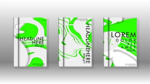 Abstract cover with liquid elements. book design concept. Futuristic business 库存插图